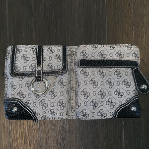 GUESS Fanny Pack Waist Belt Bag  Gray Black NWOT